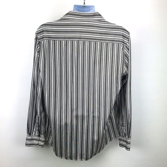 Bugatchi Mens Button Down Collared Dress Shirt Size XL - Picture 2 of 8